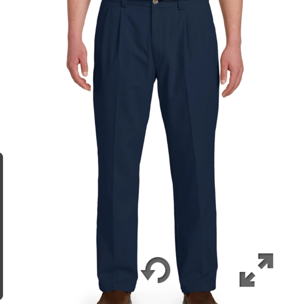 Eddie Domani Black Mens  Slacks  Pants